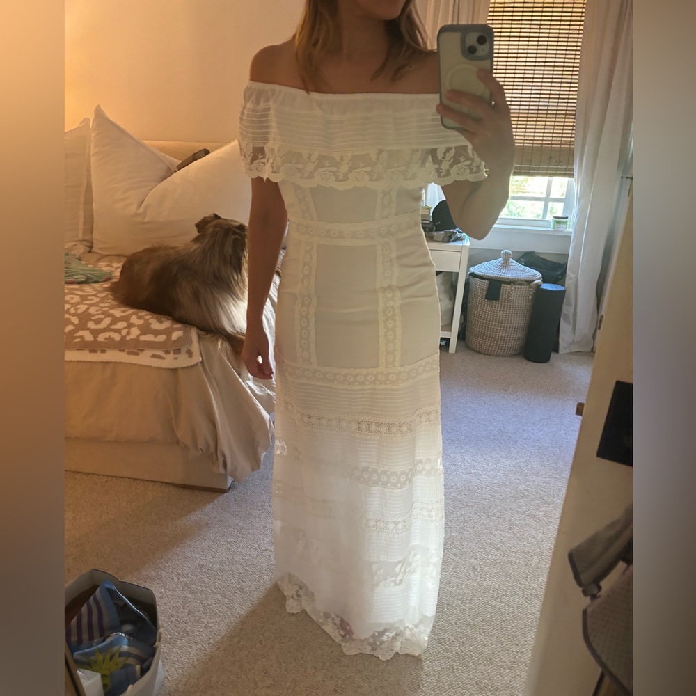Off the shoulder boho Maxi Dress